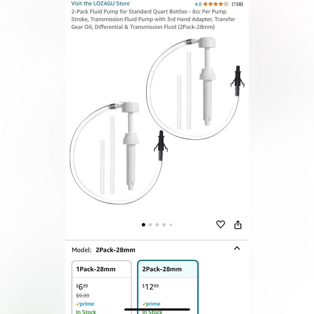Fluid Pump 2pack